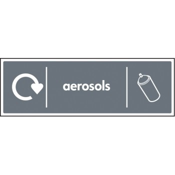 Aerosols - WRAP Recycling Sign