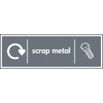 Scrap Metal - WRAP Recycling Sign