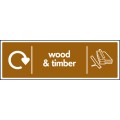 Wood & Timber - WRAP Recycling Sign