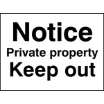 Notice - Private Property - Keep Out